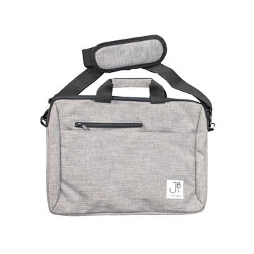 Jack Bee Grey Canvas Laptop Bag